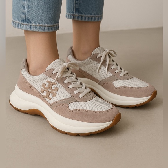 Tory Burch Shoes - Tory Burch Beige and dusty pink Sneakers